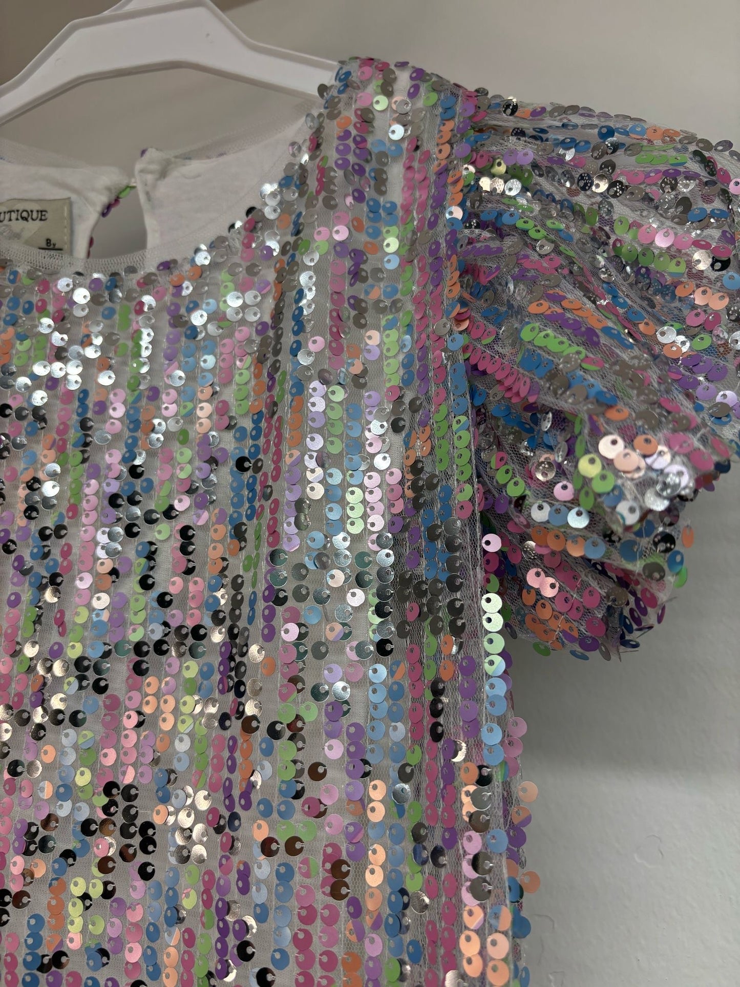 Vestito Paiete Bicolore