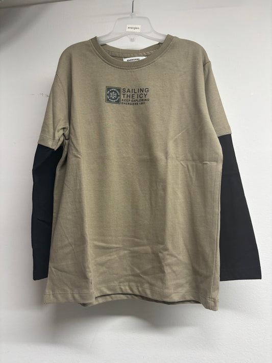 Maglietta Sabbia/Nera