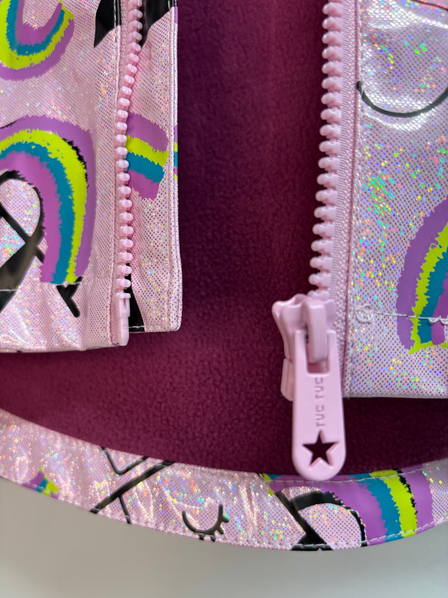 Impermeabile Unicorno Arcobaleno Imbottito